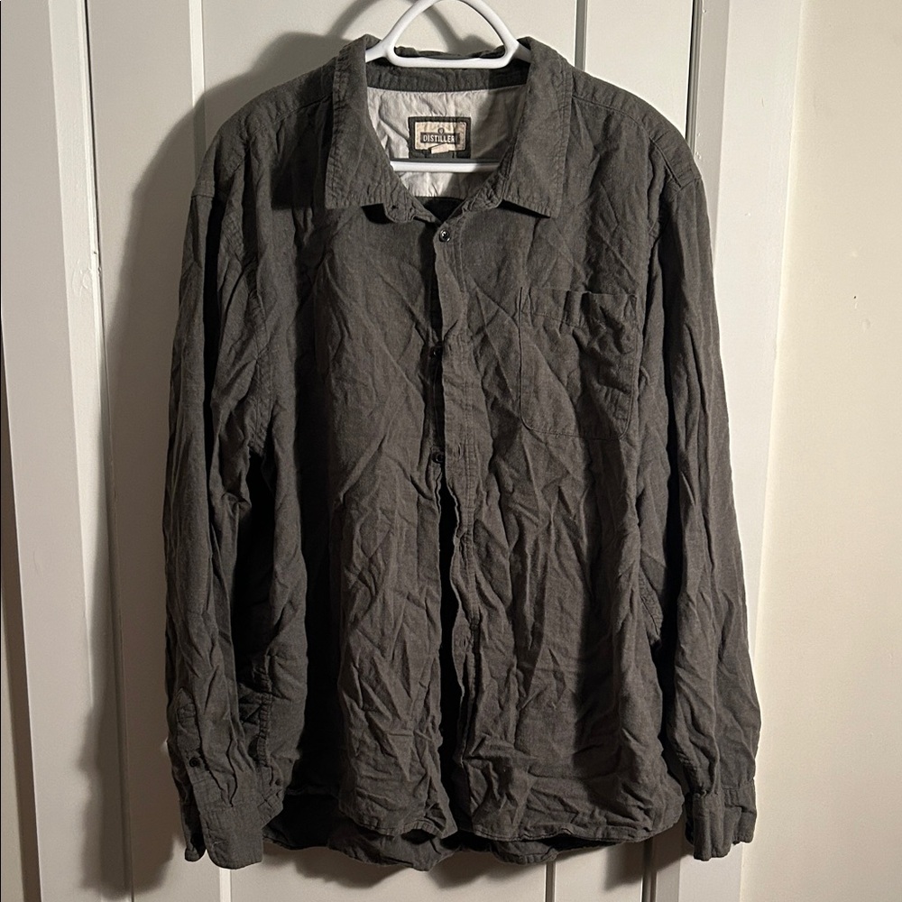 Distillery Apparel Charcoal Lightweight Button Down Shirt